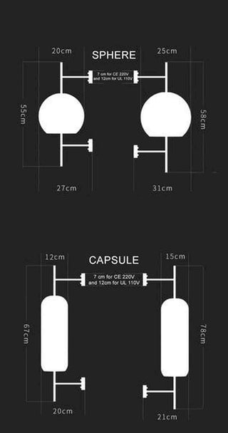 Luminara Brass Capsule Wall Sconce