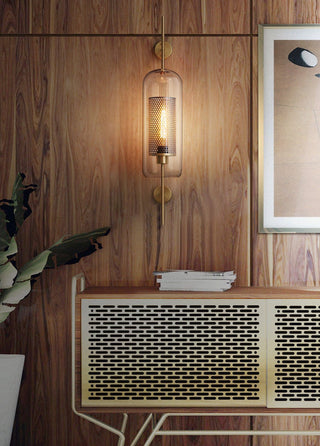 Luminara Brass Capsule Wall Sconce