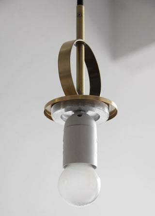 Aurelio Brass Elevate Pendant Mid-Century Pulley Light